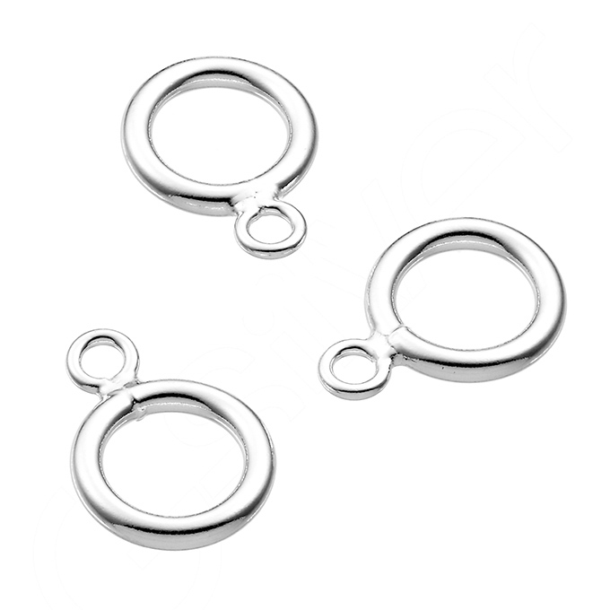 12mm rings for toggle clasps wire 2mm with ring (approx. 10pcs)