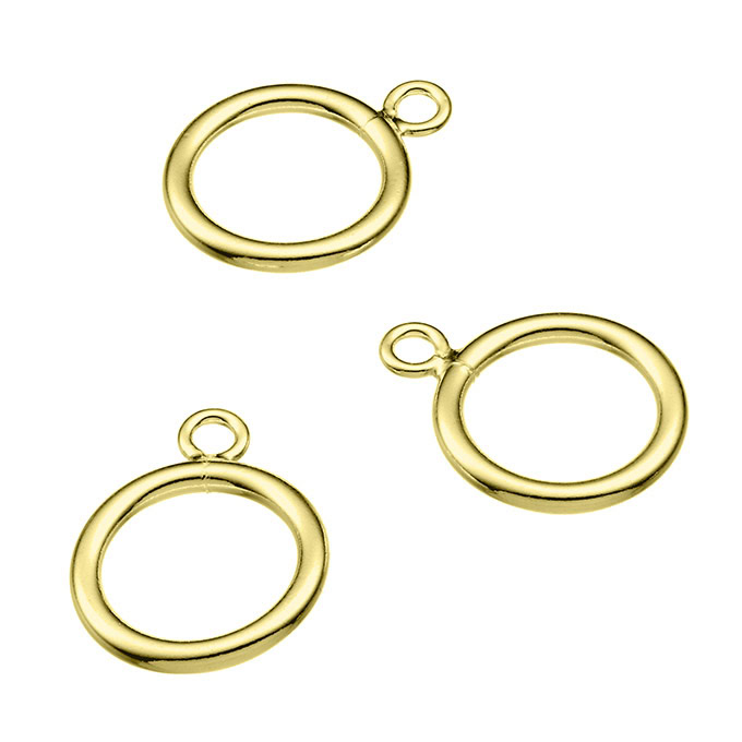 Sterling Silver Yellow Gold 1 MICRON