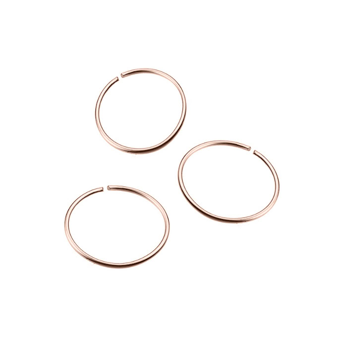 Sterling Silver Pink Gold 1 MICRON