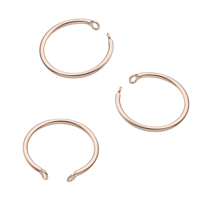 Sterling Silver Pink Gold 1 MICRON