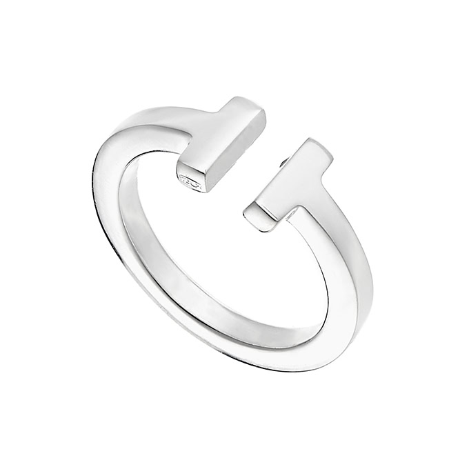 Adjustable ring with 2 square wire bars (1pc)