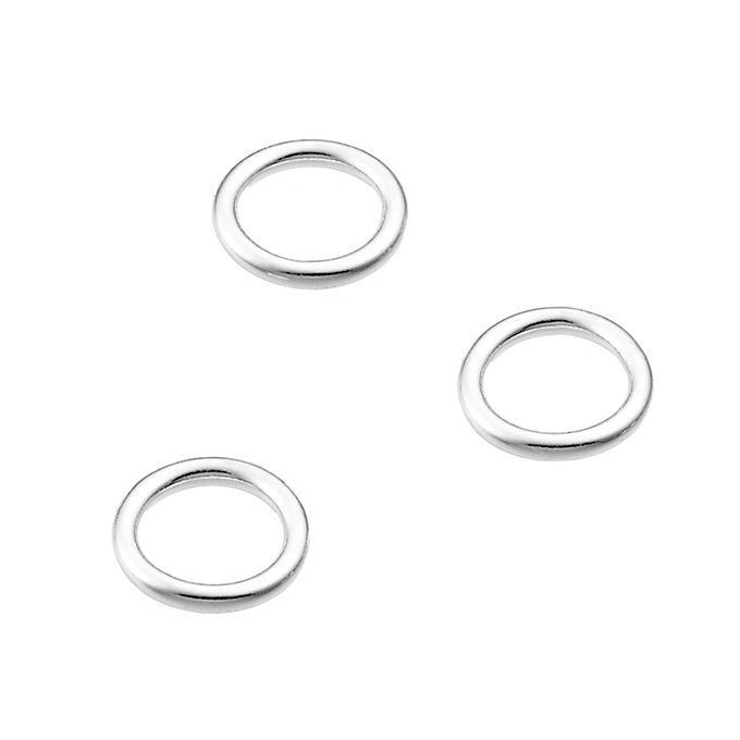 7mm closed jump rings wire 1,2mm (approx. 25pcs)