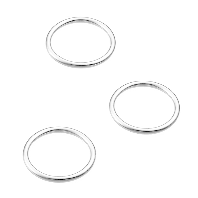 12mm closed jump rings 1mm wire (approx. 20pcs)