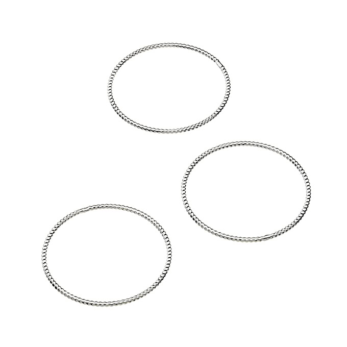 20mm closed rings  wire 0,9mm beaded (10pcs)