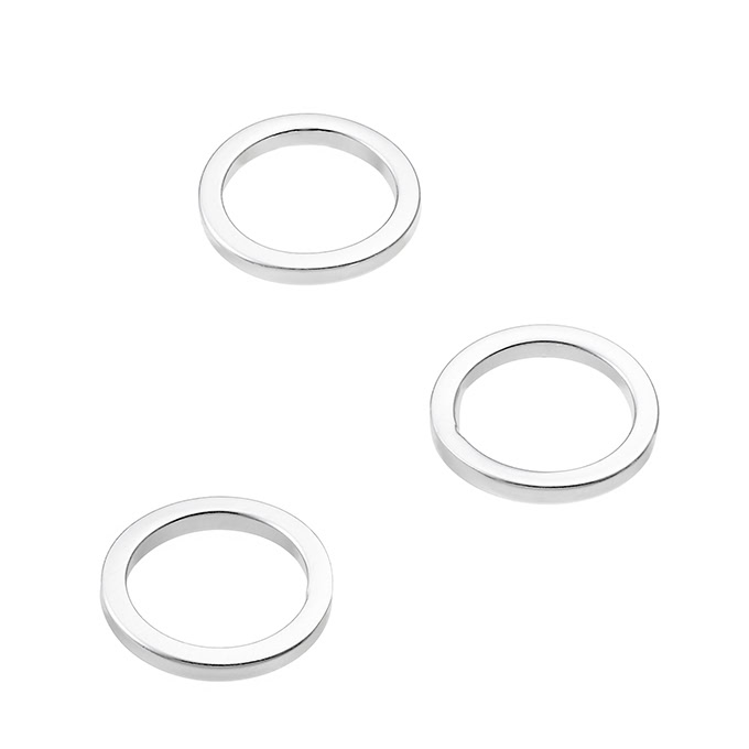 10mm closed rings squared 1,5mm tube (approx. 20pcs)