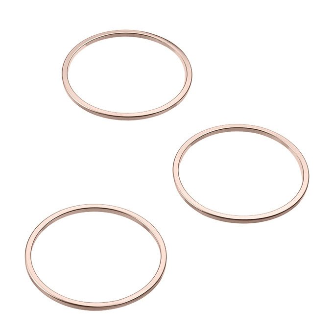 Sterling Silver Pink Gold 1 MICRON