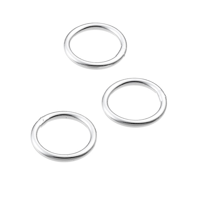 Anneaux fermés 10mm tube rond 1,5mm (env. 20pcs)