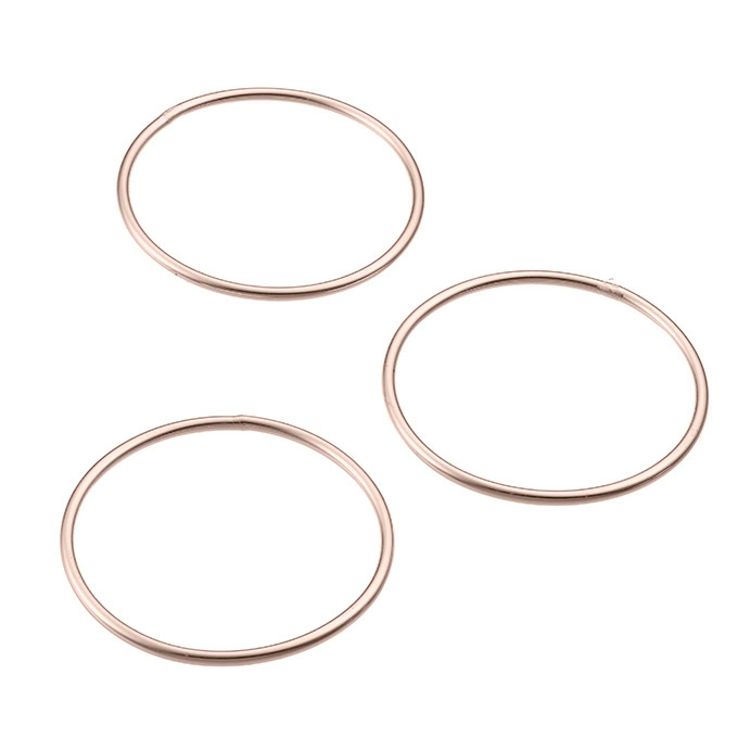 Sterling Silver Pink Gold 1 MICRON