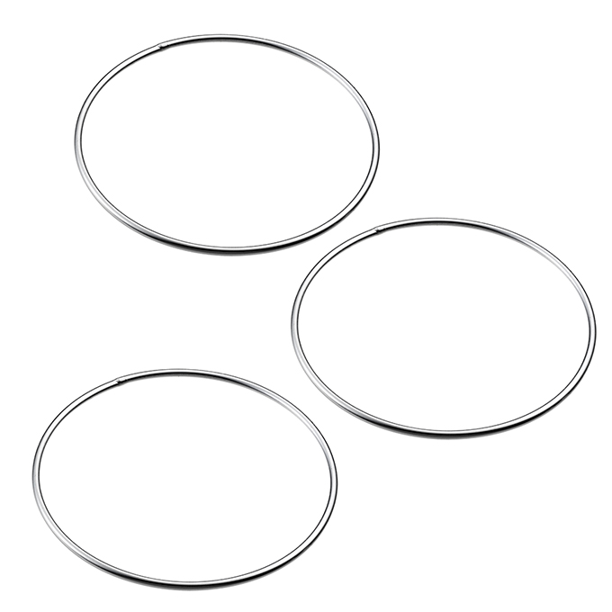 50,5mm closed jump rings round 1,5mm tube (3pcs)