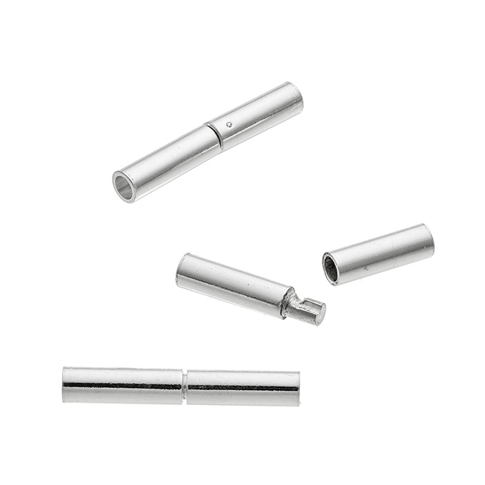 Fermoirs Baïonnette diamètre 2,7mm trou 2mm (3pcs)