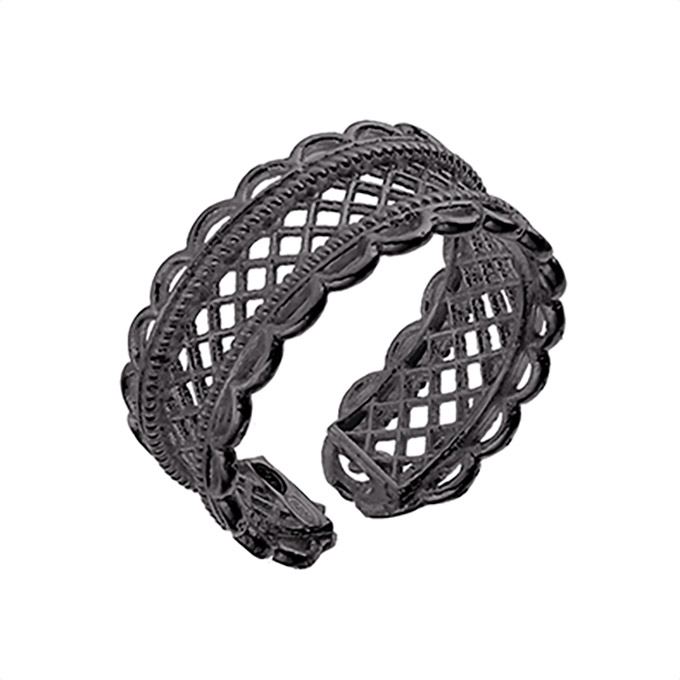 Sterling Silver Black Rhodium