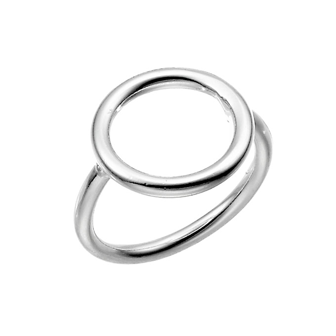 Ring with 15mm circle, 2mm wire Size 52 (1pc)