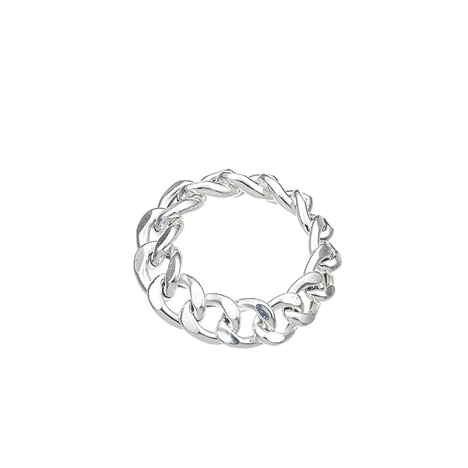 Bague chaîne gourmette souple 5,4mm taille 52 (1pc)