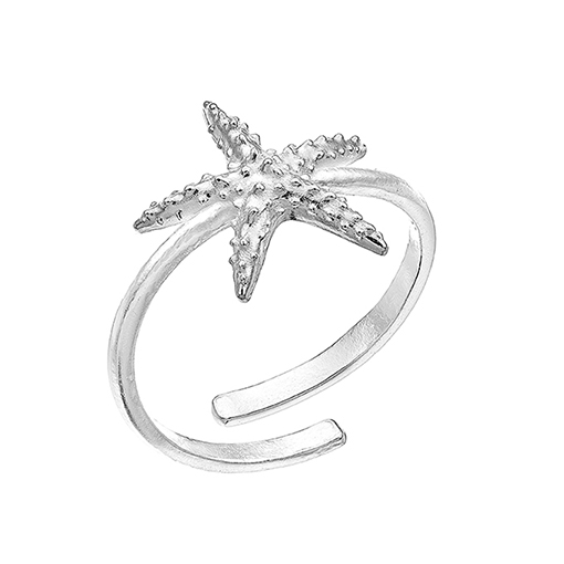 Adjustable star fish ring 13mm (1pc)