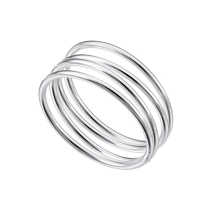 Sterling Silver White Rhodium