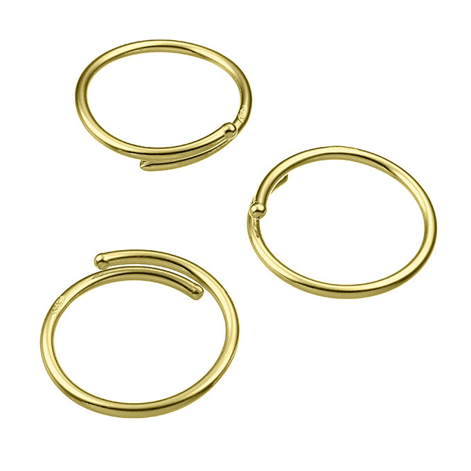 Sterling Silver Yellow Gold 1 MICRON