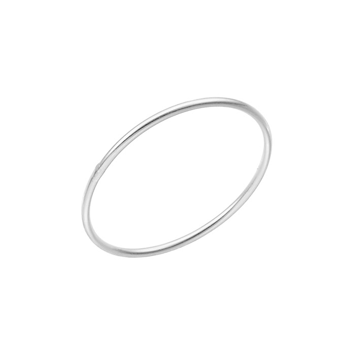 Rings, wire 1mm, Size 50 (10pcs)