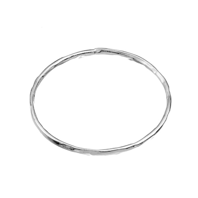 Bague martelée fil 1,1mm (10pcs)