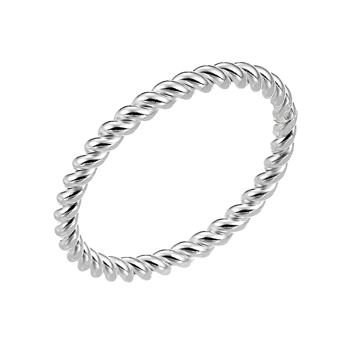 Twisted wire ring Size 50 (1pc)