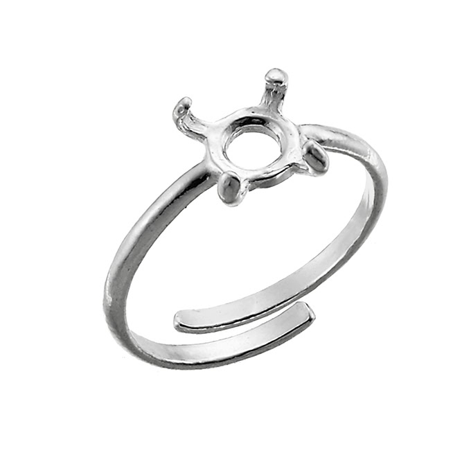 Sterling Silver White Rhodium