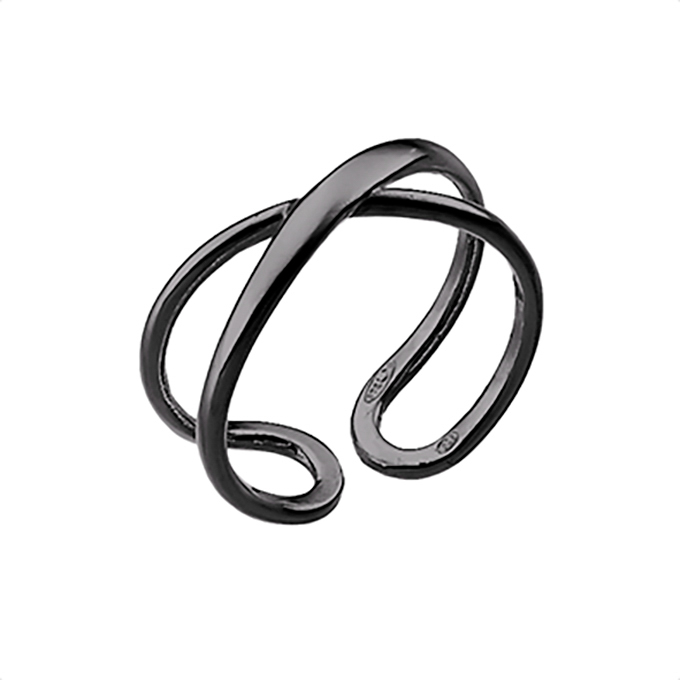 Sterling Silver Black Rhodium