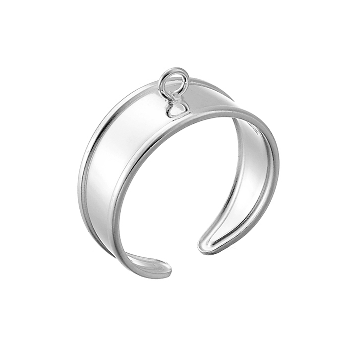 Sterling Silver White Rhodium