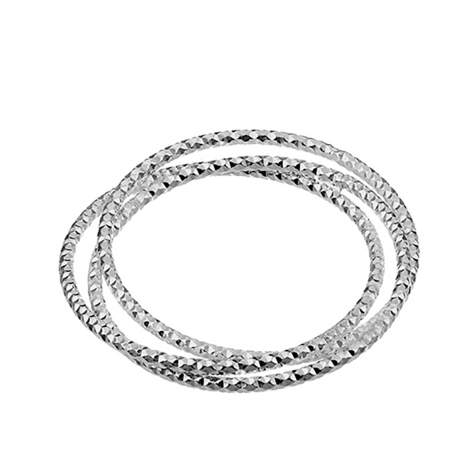 Sterling Silver White Rhodium