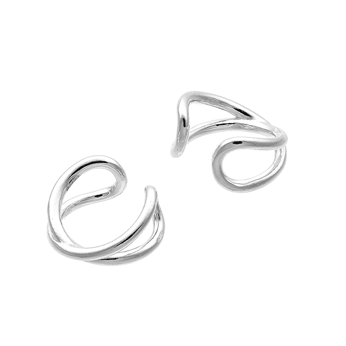 Bagues d’oreilles 14 mm fil croisé (1paire)