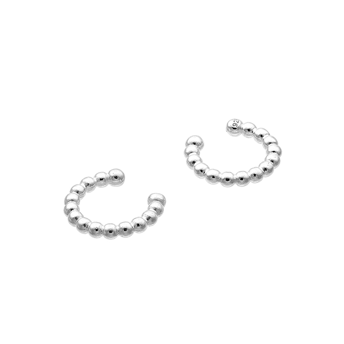 Bague d’oreille 12mm perlée 1,9mm (1paire)