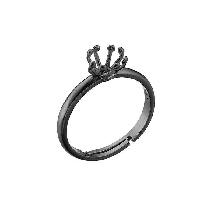 Sterling Silver Black Rhodium