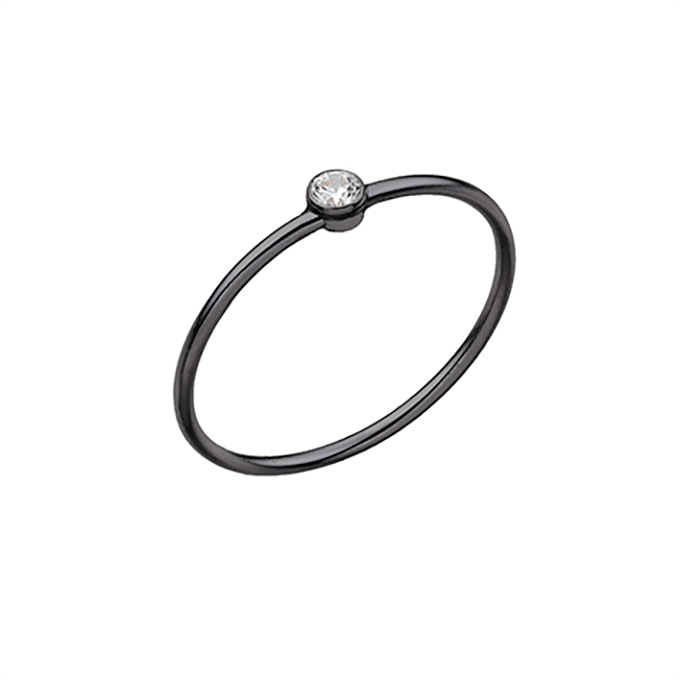 Sterling Silver Black Rhodium