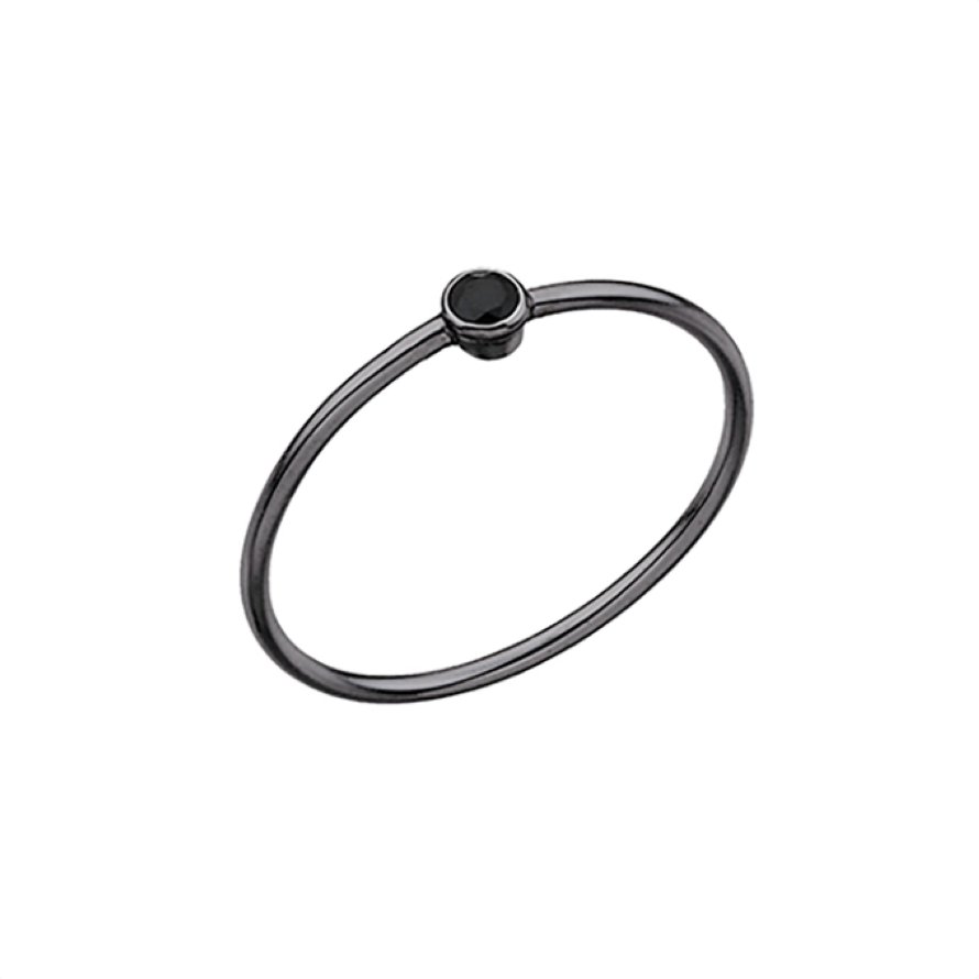 Sterling Silver Black Rhodium