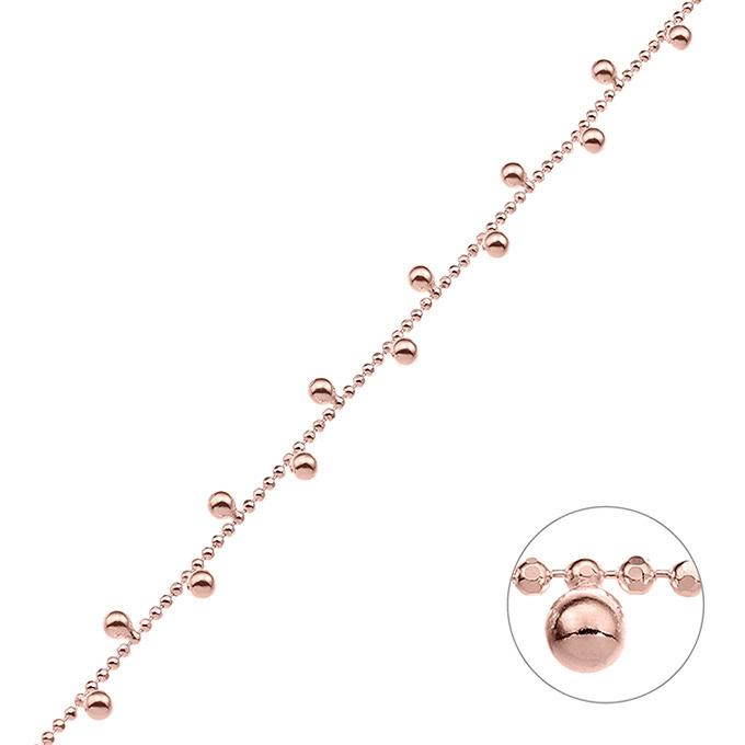 Sterling Silver Pink Gold 1 MICRON