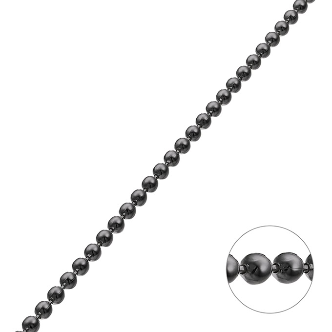 Sterling Silver Black Rhodium