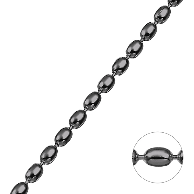 Sterling Silver Black Rhodium