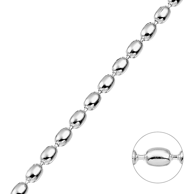 Oval bead chain 1,5mm (1m)