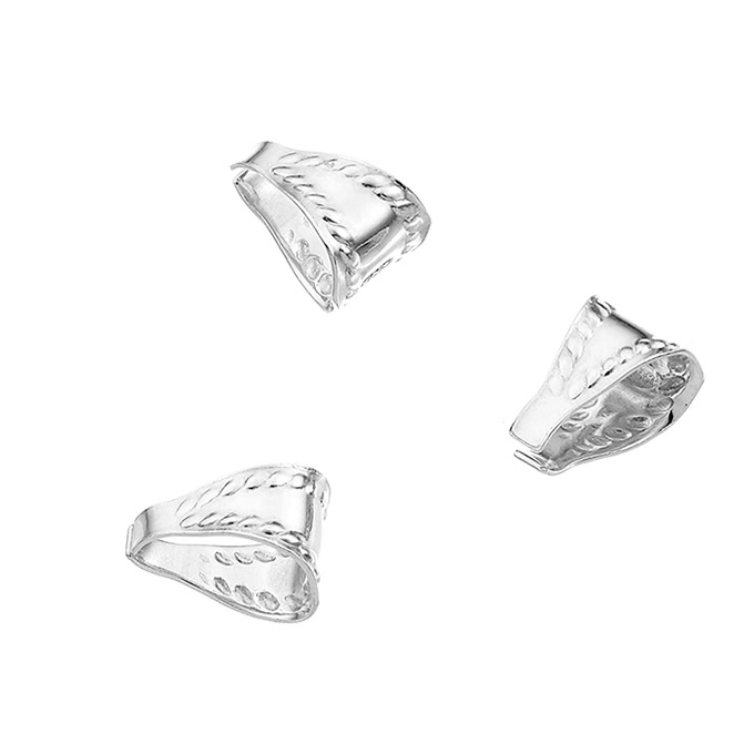 Bélières ouvertes dentelées 5x7mm (env. 20pcs)