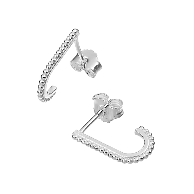 Boucles d’oreilles 15mm fil perlé 1,1mm (1paire)