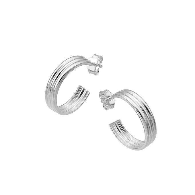 Sterling Silver White Rhodium