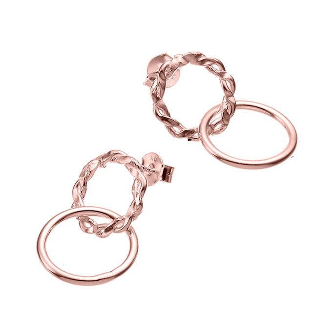 Sterling Silver Pink Gold 1 MICRON