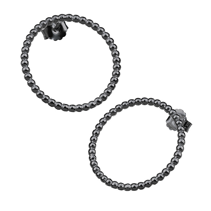 Sterling Silver Black Rhodium