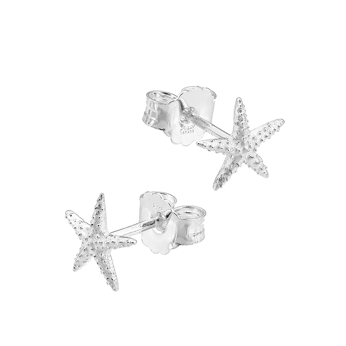 Boucles d’oreilles étoile de mer 8mm (1 paire)