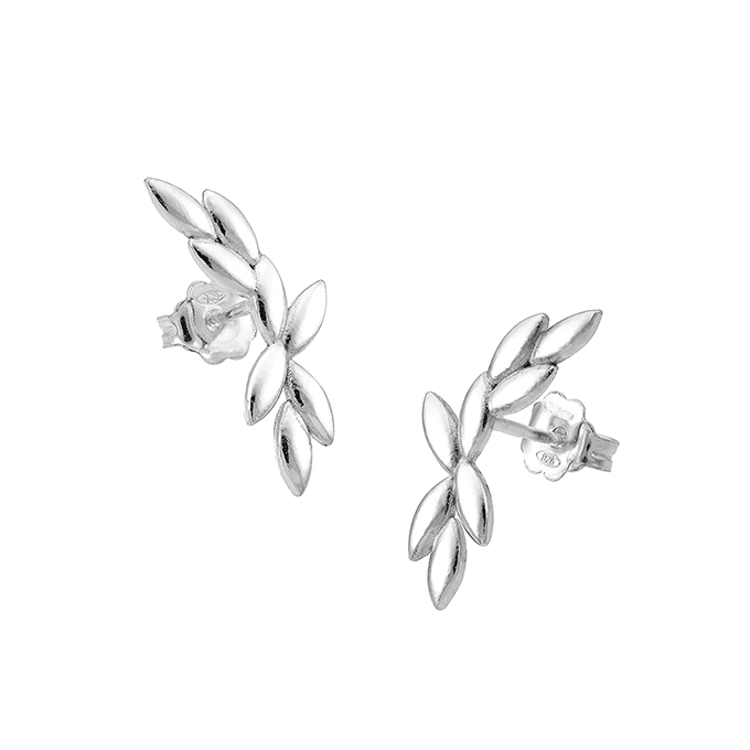 Boucles d’oreilles feuilles 21mm (1paire)