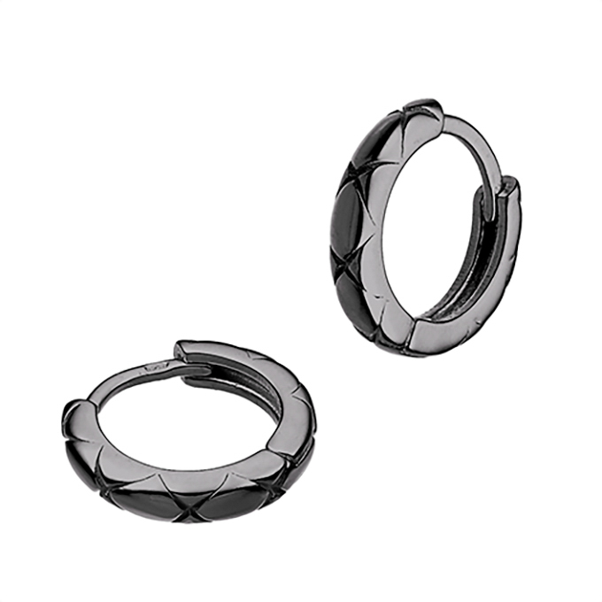 Sterling Silver Black Rhodium