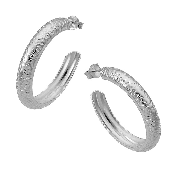 Sterling Silver White Rhodium