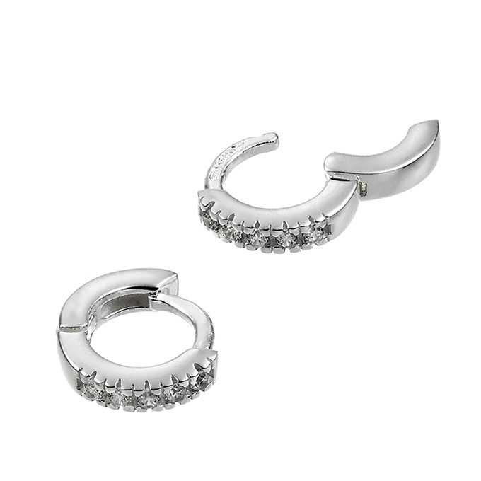 Sterling Silver White Rhodium