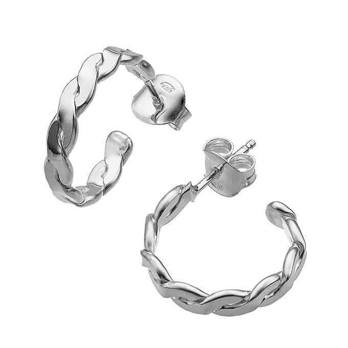 Sterling Silver White Rhodium