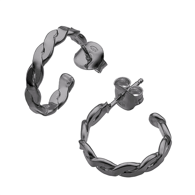 Sterling Silver Black Rhodium