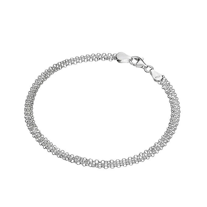 Sterling Silver White Rhodium