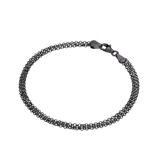 Sterling Silver Black Rhodium